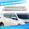 Silver metallic weatherstrip window trim seal made of durable material for Toyota Rav4 2013-2018 automotive use