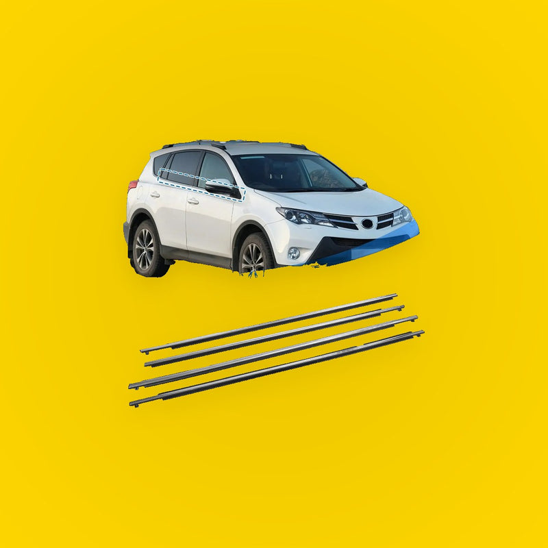 4pcs Weatherstrip Window Trim Seal for Toyota Rav4 (2013-2018)