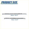Black windshield wiper blades in 100cm and 84cm for Toyota Land Cruiser base 4.5L 2008-2021 shown from back side