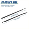 Black rubber windshield wiper blades 92.5cm and 93cm length for toyota sequoia window weatherstrip door seal