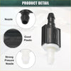 Black and white plastic garden hose pressure regulator with directional arrow for toyota highlander washer nozzles back side