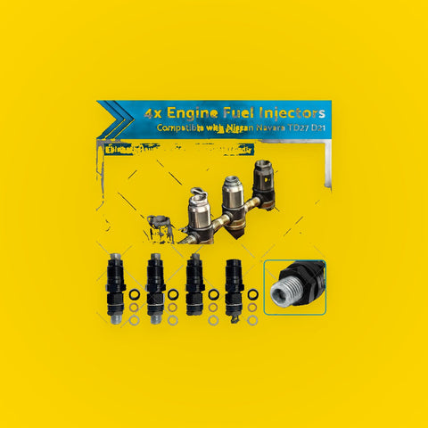 4x Engine Fuel Injectors Suitable for Nissan Navara TD27 D21 2. 7L