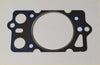 Black head gasket with blue sealing rings and central metallic ring for range rover jeep cherokee and voyager