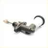 Gray metallic 5/8 clutch master cylinder with white reservoir and black cap for 1972-1978 toyota hilux