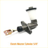 Dark gray metallic 5/8 clutch master cylinder with white reservoir and black seals for toyota hilux 1978-1983