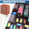 Brown plastic 5 pin solenoid relay 12v 40a with silver metal terminals for toyota echo 2000