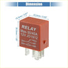 Red plastic 5 pin solenoid relay 12v 40a with silver terminals for Toyota Echo 2000 labeled relay max 30 40a 12v jd1912