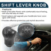 Black textured plastic 5 speed manual gear shift knob with embossed gear pattern for toyota hilux 2005-2023