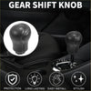 Black textured 5 speed manual gear shift knob with embossed gear pattern for toyota hilux 2005 2023