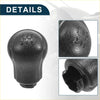 Black textured gear shift knob with embossed 5 speed pattern for toyota hilux 2005 to 2023 manual transmission