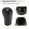 Black leather wrapped 5 speed manual gear shift knob with embossed gear positions for toyota rav4 1992 2009