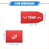 Red aluminum car back ac control switch button covers for toyota highlander with temperature and seat heating icons