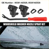 Black plastic front windshield washer nozzles for toyota sienna 2004-2010 with red handled tool kit