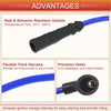 Blue ignition cable with black heat resistant jacket and precision fitted end cap for toyota 4runner spark plug wires