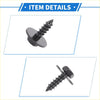 Black plastic-coated self-tapping screws with hex head and washer for 4wd ute offroad fender liner splash shield cover