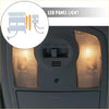Warm amber led panel lights with textured translucent cover mounted on toyota voxy noah car ceiling dome light