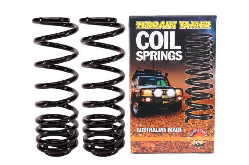 Terrain Tamer Coils Rear Raised 30 To 40mm 100kg To 300kg Heavy Duty - Terrain Tamer 4WD Parts