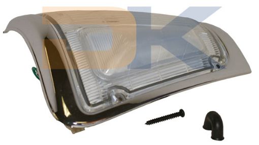 Terrain Tamer Lamp Assy Front R/H Corner Chrome Thick Rim Taiwanese - Terrain Tamer 4WD Parts