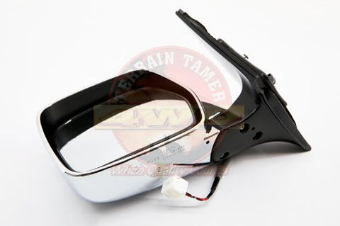 Terrain Tamer Mirror Assy Exterior L/H Chrome Electric Remote Control - Terrain Tamer 4WD Parts