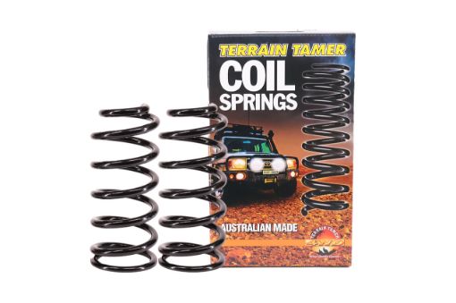 Terrain Tamer Coils Rear Raised 40mm 300-500kg Extra Heavy Duty - Terrain Tamer 4WD Parts