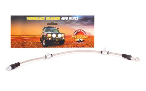 Terrain Tamer Bradied Brake Hose Front R/H - Terrain Tamer 4WD Parts