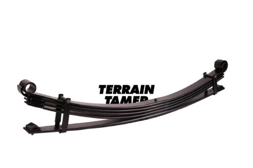 Terrain Tamer Leaf Spring Rear Fortified Parabolic Raised 50mm 700kg Plus - Terrain Tamer 4WD Parts