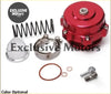 Red anodized aluminum performance intake manifold kit for 50mm bov 50 turbo universal billet aluminum blow off valve