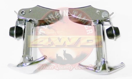 Terrain Tamer Kit Bonnet Catch Pair Chrome - Terrain Tamer 4WD Parts
