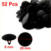 52 pcs black plastic bonnet insulation lining pad clips for Toyota 4wd ute offroad use