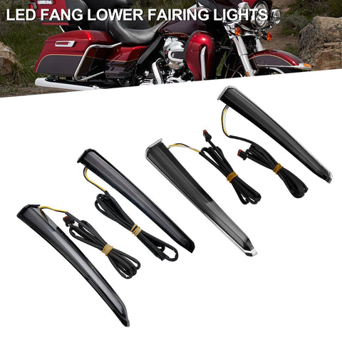 Touring Road Glide 2014-2023 45801 LED Fang Lower Fairing Lights
