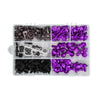 Yamaha YZF R6 R1 R25 R125 R3 T-MAX MT XJR Generic Purple Fairing Bolts Screws Kit