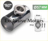 Chrome finished aluminum 57mm inlet 2.25 inch bov blow off valve flange t mounting pipe for performance cars