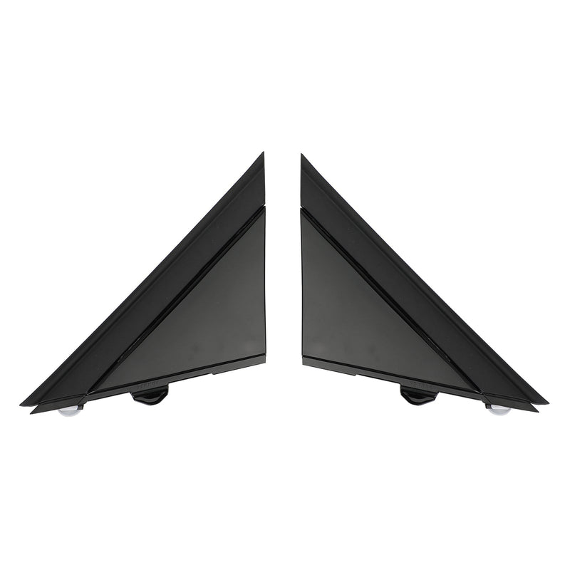 Fiat 500 Gloss Black Door Mirror Cover Moldings (2012-2017)