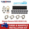 Nissan Navara D22ZD30 3.0L Permaseal Turbo&Exhaust Manifold Installation Kit