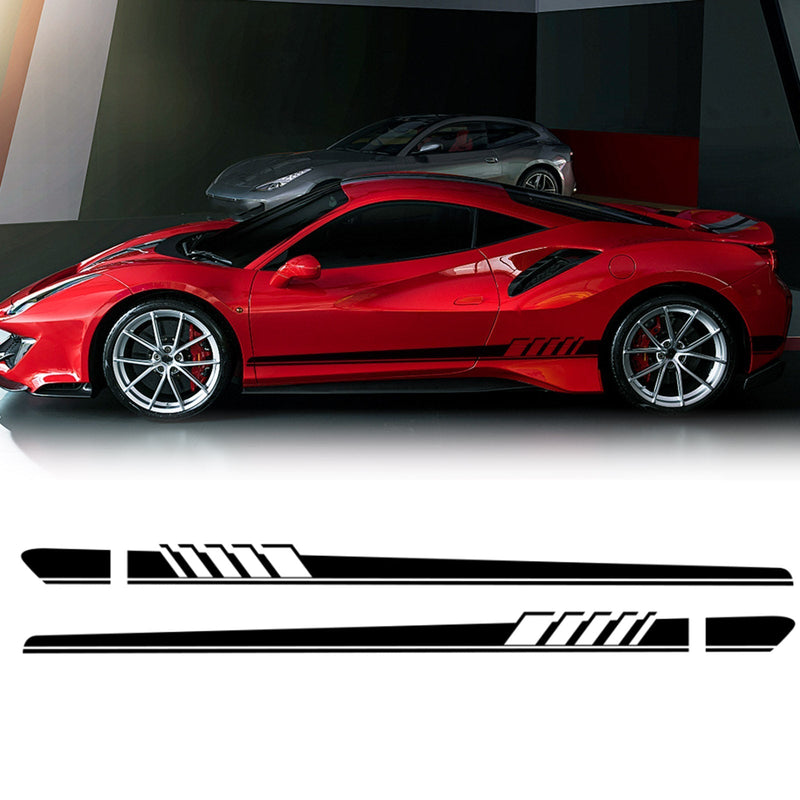 Mercedes Benz C Class W205 AMG Side Skirt Stripes Decal (2014-2021)