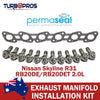 Nissan Skyline R31 2.0L Permaseal Exhaust Manifold Titanium Stud&Gasket Kit