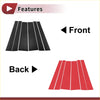 Black and red textured carbon fiber adhesive strips for Toyota Noah car door pillar window trim six pieces