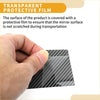 6 pcs black carbon fiber patterned transparent protective film for door pillar window trim on Toyota Mark X 2004-2019