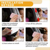 Pink microfiber cloth for car window adhesive installation with chrome silver door pillar trim for toyota mark x