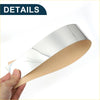 Silver metallic reflective tape with tan adhesive backing held in hand for 6 pcs door pillar window trim toyota 4runner chrome
