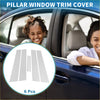 Silver chrome door pillar window trim cover pieces for toyota reiz 2010-2016 sleek automotive design