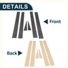 Black and beige carbon textured 6 pcs door pillar window trim inserts for front and back panels on toyota sienna 2002-2009