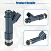 Dark blue plastic fuel injector with metallic silver and black accents for toyota tacoma 4.0l 2005-2015 replacement part