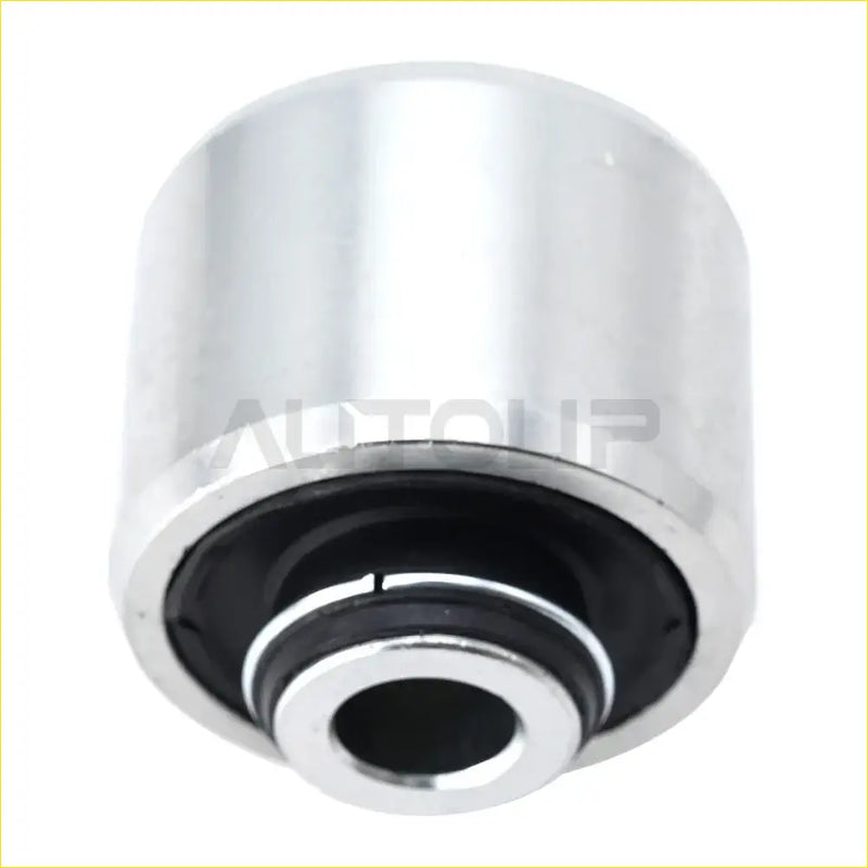 Silver cylindrical suspension knuckle bush with black rubber insert and metallic rings for jeep cherokee 2014-2018