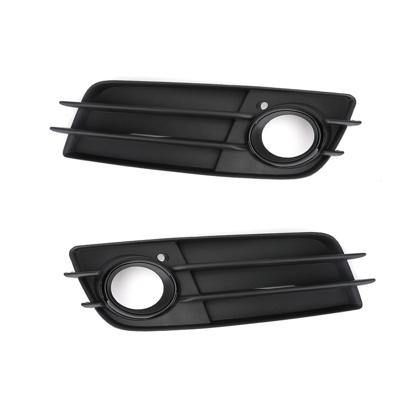 Audi A4 S-LINE S4 (2008-2012) Black Front Bumper Fog Light Grille Cover