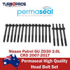 Nissan Patrol GU ZD30 3.0L CRD 2007-2017 Permaseal Head Bolt Set