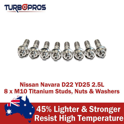 Nissan Navara D22 YD25 2.5L Titanium Exhaust Manifold Stud Kit