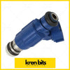 Blue fuel injector with black rubber seals and metal parts for nissan patrol y61 tb48de rb25det use