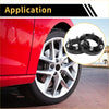 Black wheel spacer with five bolt holes and silver bolts for 6x139.7mm fit on toyota 4runner