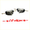 7/8 rear brake cylinder for Toyota Hilux N20 RN25 RN27 1972-1978 gray metal with black rubber seals and rods